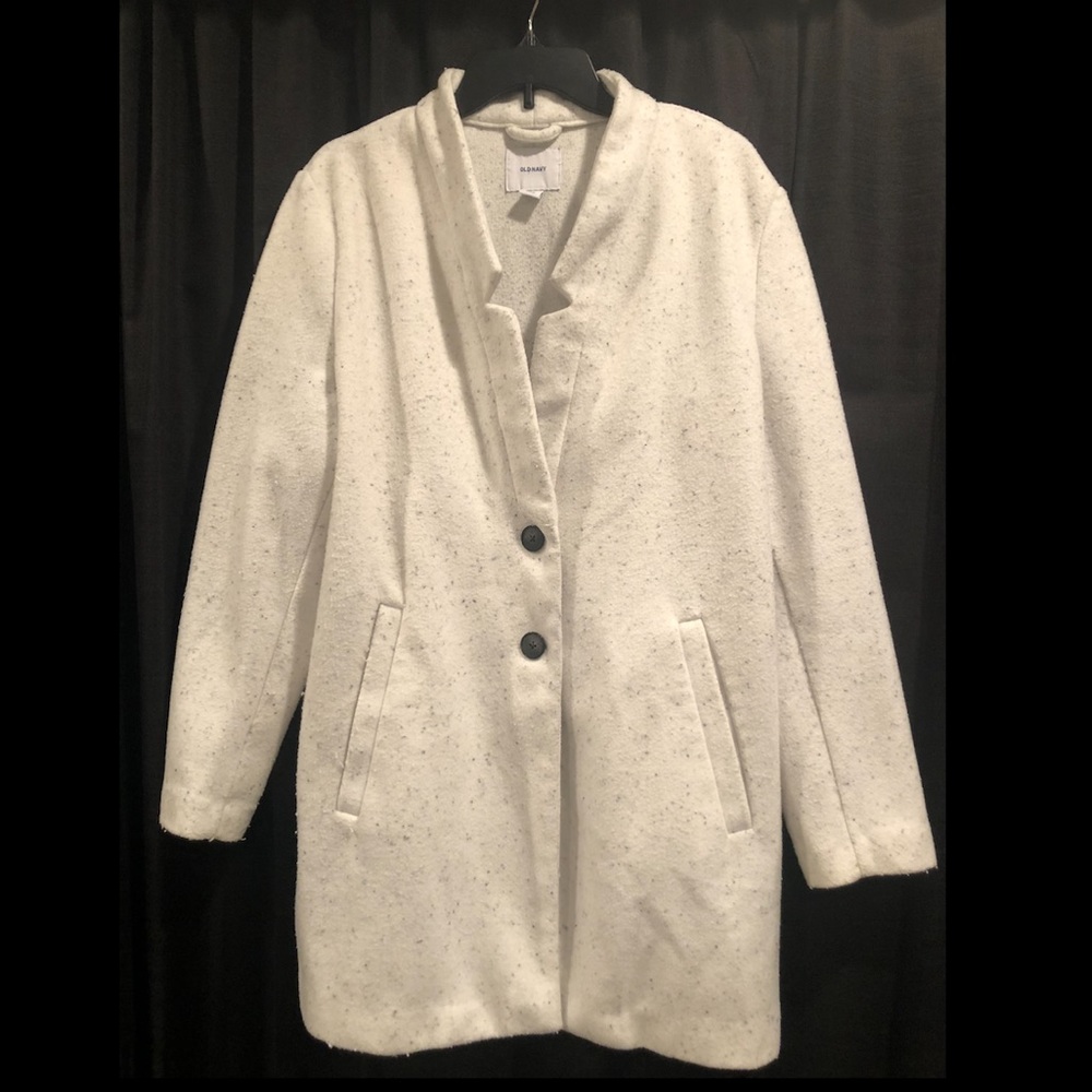 White Old Navy Size XL Overcoat/ Peacoat
